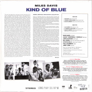 Back View : Miles Davis - KIND OF BLUE (180G LP) - Key Records /399747 / 10269124