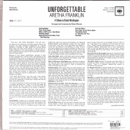 Back View : Aretha Franklin - UNFORGETTABLE - TRIBUTE TO DINAH WASHINGTON (LTD CLEAR 180G LP) - Music On Vinyl / MOVLP2970
