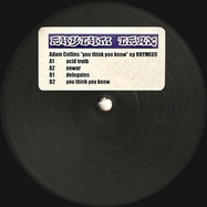 Back View : Adam Collins - You Think You Know - Rhythm Trax / RHYME09