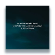 Back View : S.A.M. - HIT YOU WITH MY PHONE (WHITE VINYL) - Up The Stuss / UTSOFF03