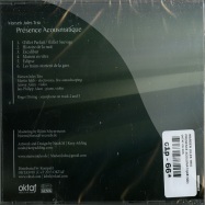 Back View : Marsen Jules Trio - PRESENCE ACOUSMATIQUE (CD) - OKTAF CD 005