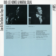 Back View : Lee Konitz /Martial Solal - LIVE AT THE BERLIN JAZZ DAYS 1980 (LP) - Musik Produktion Schwarzwald / 0215571MSW