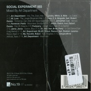 Back View : Various Artists - SOCIAL EXPERIMENT 003 (CD) - No.19 Music / NO19CD002