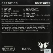Back View : Credit 00 - GAME OVER - Uncanny Valley / UVLP05