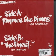 Back View : MF Doom - RHYMES LIKE DIMES / THE FINEST (7 INCH) - Metal Face / MF101-7