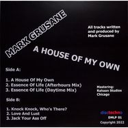 Back View : Mark Grusane - A HOUSE OF MY OWN (LP) - Disctechno / DMLP 01