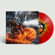Back View : Iced Earth - HELLRIDER (LTD.RED / YELLOW / BLACK SPLATTER LP) - Roar! Rock Of Angels Records Ike / ROAR 2310LPR