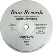 Back View : Rome Jefferies - GOOD LOVE - Backatcha Records / BK 053