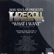 Back View : Bob Sinclar Pres. Fireball - WHAT I WANT - Yellow Productions / YP236