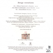 Back View : Klee - BERGE VERSETZEN (OLIVER KOLETZKI MIXES) - Island / isl1788270