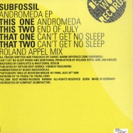 Back View : Subfossil - ANDROMEDA EP - Best Works Records / BWR 04