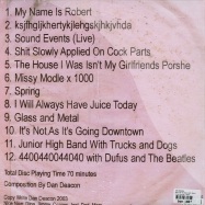 Back View : Dan Deacon - SILLY HAT VS EAGLE HAT (COLOURED 2X12 LP + MP3) - Carpark Records / cak067