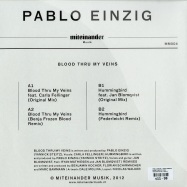 Back View : Pablo Einzig / Jan Blomqvist - BLOOD THRU MY VEINS - Miteinander Musik / MM004