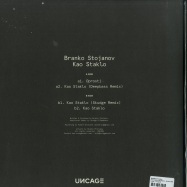 Back View : Branko Stojanov - KAO STAKLO (DEEPBASS / SKUDGE RMX) - Uncage / Uncage006