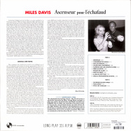Back View : Miles Davis - ASCENSEUR POUR LECHAFAUD (180G LP) - Pan-Am Records / 9152306