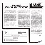 Back View : Max Roach - MEMBERS, DON T GIT WEARY (LP) - Real Gone Music / RGM1392