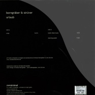 Back View : Borngraeber & Struever - URLAUB - M=Minimal / MM-005 LP