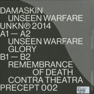 Back View : Damaskin - UNSEEN WARFARE (180G VINYL) - Unknown Precept / Precept002