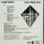 Back View : Larry Dixon - CANT PRICE LOVE (LP) - Past Due / LD8404
