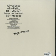 Back View : Inigo Vontier - ALUXES (TOLOUSE LOW TRAX REMIX) - Lumiere Noire / LN008