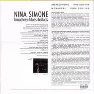 Back View : Nina Simone - BROADWAY - BLUES - BALLADS (180G LP) Back to Black - Verve / 5360569