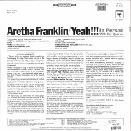 Back View : Aretha Franklin - YEAH!!! (180G LP) - Columbia / CL2351 / CS9151 / 4189601