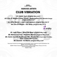 Back View : Various Artists - CLUB VIBRATION (LP) (COLOURED VINYL) - Zoroty / ZD003
