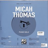 Back View : Micah Thomas - PIANO SOLO (180G 2LP GATEFOLD) - Diggers Factory-Lp345 Records / LP345004
