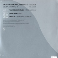 Back View : Valentino Kanzyani / Darren Kay - GLOBAL WARNING EP (INKL. CD / LIMITED EDITION) - Relic003sp