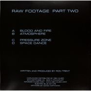 Back View : Ron Trent - RAW FOOTAGE PT. 2 (2X12) - Electric Blue / EB001LP2