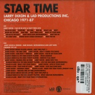 Back View : Larry Dixon & LAD Productions Inc. - STAR TIME - CHICAGO 1971 - 87 (2XCD)(REMASTERED) - Past Due Records  / pastdue2cd1