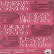 Back View : Fabrizio Rat - LUCID DREAM EP (O PHASE / SHLOMO RMXS) - Involve Records / inv027