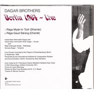 Back View : Dagar Brothers - BERLIN 1964 - LIVE (CD) - Black Truffle / Black Truffle 115 CD
