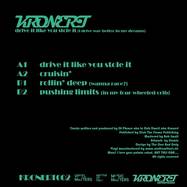 Back View : Kronert - DRIVE IT LIKE YOU STOLE IT (BLACK VINYL) - KRONERT Enterprises / KRONERT002B