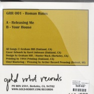 Back View : Roman Ruins - RELEASING ME / YOUR HOUSE (7 INCH) - Gold Robot Records / grr001