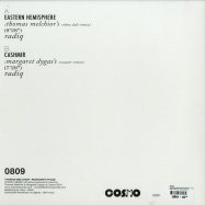 Back View : Radiq - EASTERN HEMISPHERE REMIXES - THOMAS MELCHIOR & MARGARET DYGAS REMIX - Cosmo Records / Cosmo0809RP