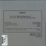 Back View : Dante - WHAT CHA BEEN UP TO? (7 INCH) - Palace Outfitters / PAL 001