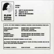 Back View : Slow L - LE CO (180G) - Slow Bistro Records / SLOWB01