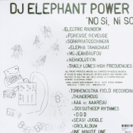 Back View : Dj Elephant Power - NO SI NI SO - Sonig 38LP