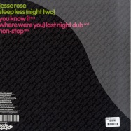Back View : Jesse Rose - SLEEP LESS (NIGHT TWO) - Made To Play / MTP029