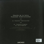 Back View : Eduardo De La Calle - KLASSIKER ELEKTRONISCHEN - Uncage / UNCAGE002