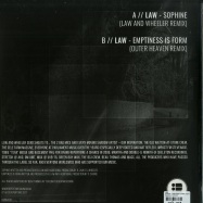 Back View : Law - SOPHINE / EMPTINESS IS FORM (THE REMIXES) - Repertoire / REPRV010