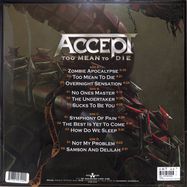 Back View : Accept - TOO MEAN TO DIE (SILVER / 2022 REPRINT) (2LP) - Nuclear Blast / 2736157490