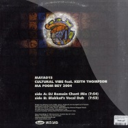 Back View : Cultural Vibe ft. Keith Thompson - MA FOOMBEY 2004 MXS - Maya015