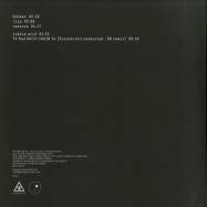 Back View : Brainwaltzera - BUNKER EP (White Coloured Vinyl) - Analogical Force / AF014