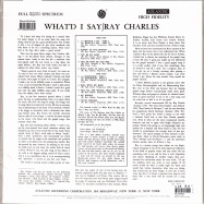 Back View : Ray Charles - WHAT D I SAY (LP) - Music On Vinyl / MOVLP2835