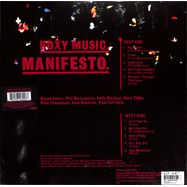 Back View : Roxy Music - MANIFESTO (VINYL) (LP) - Virgin / 0746026