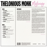 Back View : Thelonious Monk - MISTERIOSO (LP) - BMG Rights Mgmt GmbH / 3848411