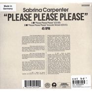 Back View : Sabrina Carpenter - PLEASE PLEASE PLEASE (LTD GLOW IN THE DARK 7 INCH) - Island / 6599509