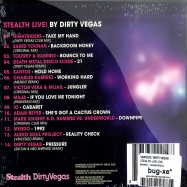 Back View : Various / Dirty Vegas - STEALTH LIVE (CD) - Stealth / stealthl02cd